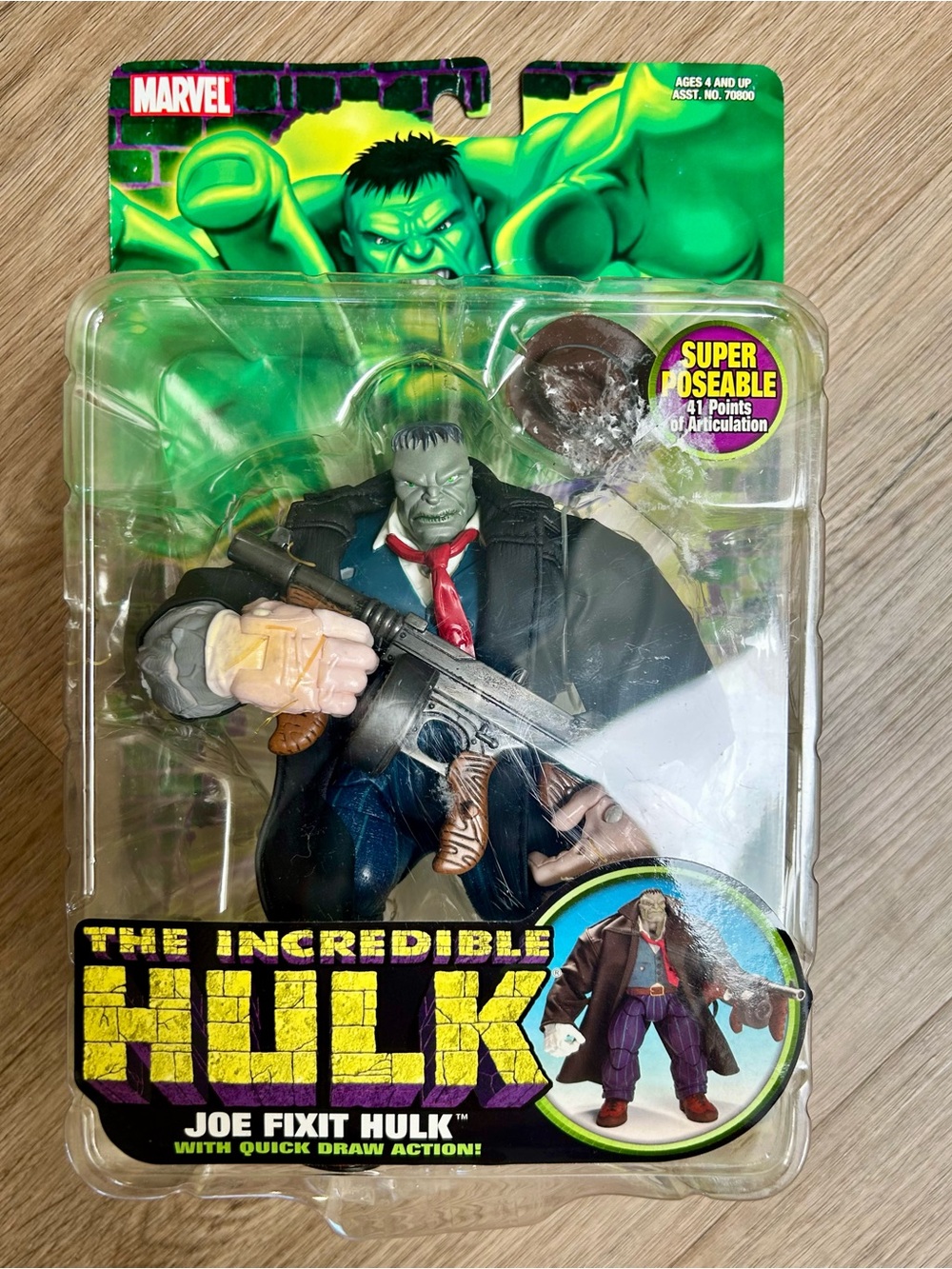 MARVEL COMICS INCREDIBLE HULK CLASSICS JOE FIXIT TOY BIZ 2004 SEALED